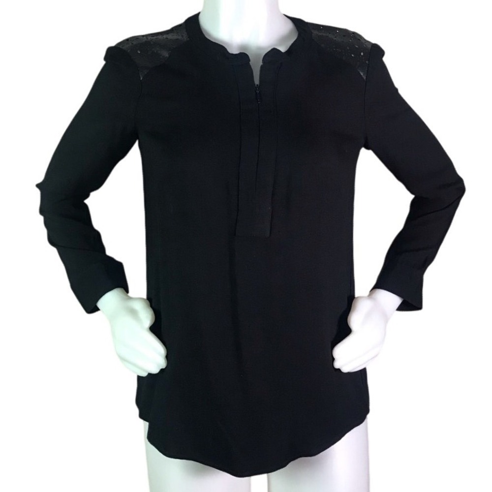 ELLA MOSS BLACK LONG SLEEVE TOP Size‎ XS
